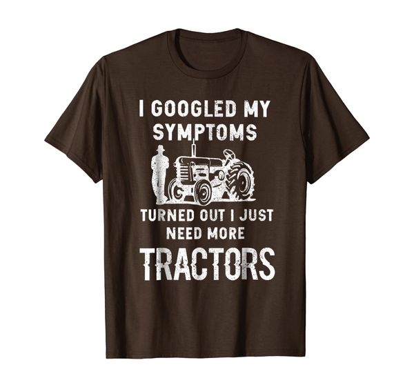 

funny i need more tractors t shirt gift for women men, White;black
