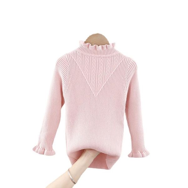 

pullover girl's sweater bottoming shirt children's baby girl all-match, Blue