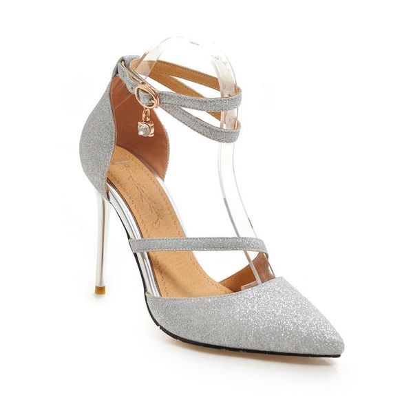 

sandals big size pointed high heels women shoes woman summer ladies, Black