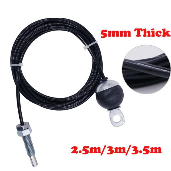 

2.5m/3m/3.5m gym steel cable wire rope 5mm thick heavy duty parts accessories with ball for lifting training pulley home fitness