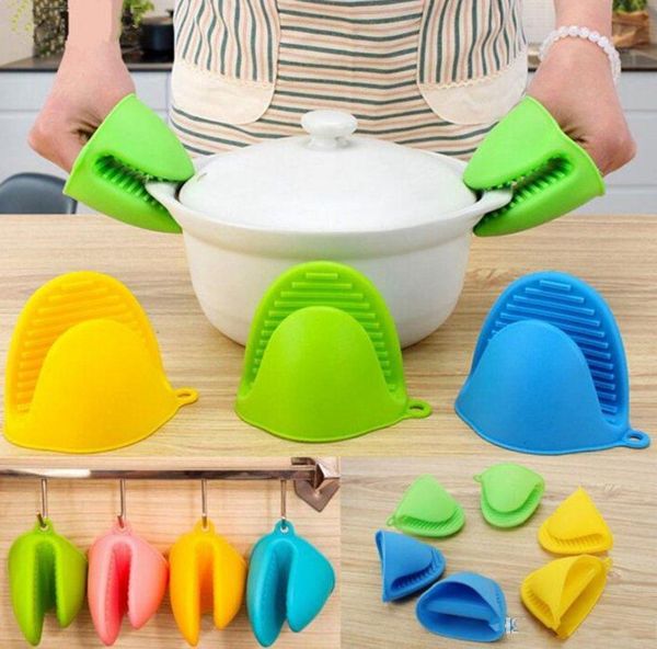 Forno de silicone Glove Glove Cozinha ferramentas Bolo Bakeware Resistente ao calor antiderrapante clipe de mão conveniente microondas mitt