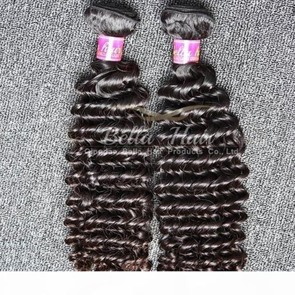 

human hair 3pcs lot wavy deep wave hair bundles unprocessed indian hair ing, Black
