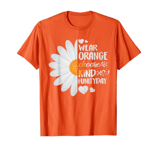 

wear orange choose kind costume anti bullying gifts teacher t-shirt, White;black