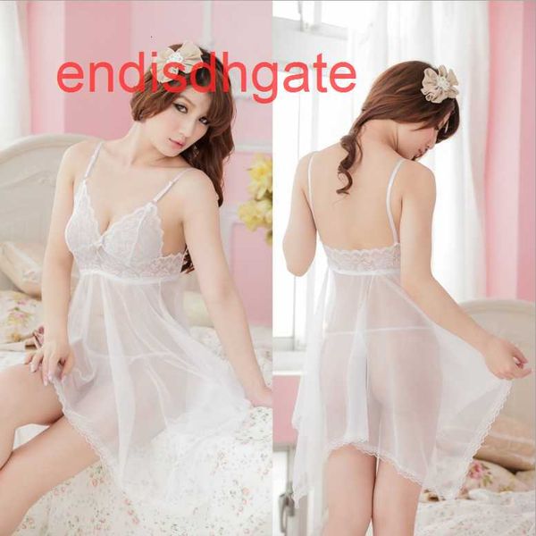 

underwear lady lace mesh suit suspender pajamas, Black;white