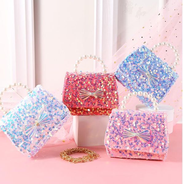 Mini-Handtaschen für Kinder, süße Mädchen-Prinzessin, Umhängetasche, kleines Mädchen, kleines Münzfach, Baby-Party-Geldbörse