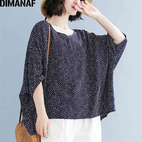 

summer plus size women t-shirt cotton tshirt lady tunic tees loose casual polka dot oversized clothing 5xl 6xl 210531, White