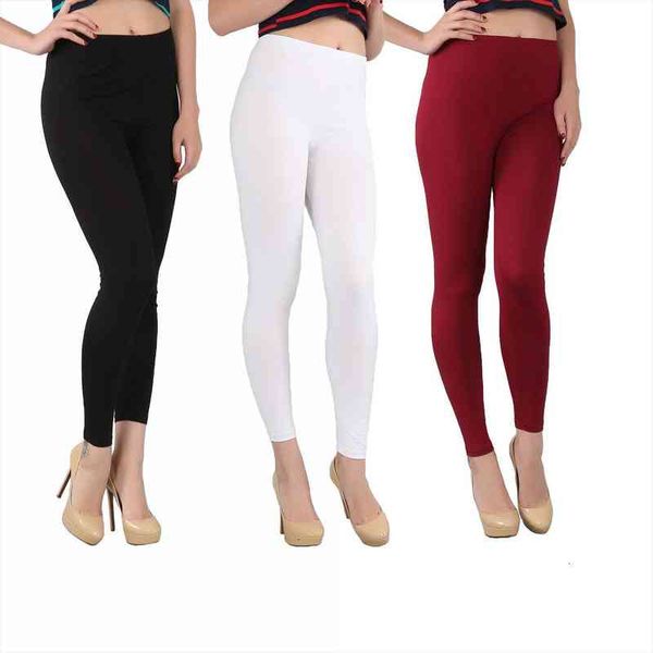 

fashion spring and summer women leggings autumn bamboo fiber high elastic slim plus size 2xl-6xl 7xl, Black