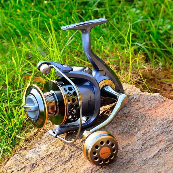 

baitcasting reels 5.2:1 fishing reel 2000-7000 drag10kg aluminium alloy metal ball grip spool spinning saltwater carp equipment