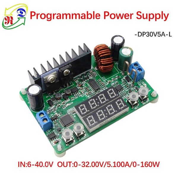 

multimeters dp30v5a-l constant voltage current step-down programmable power supply module buck converter regulator led display