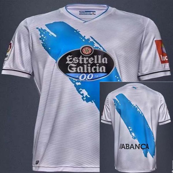 

vip20 21 deportivo la coruna home soccer jersey 2020 2021 coruna rober pier exposito diego rolan santos cartabia adultfootball shirt, Black;yellow