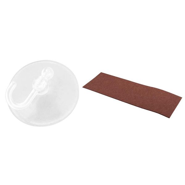 

bath mats 4 pieces 50mm diameter house bathroom pvc blue clear plastic suction cup hook & 1x self-stick furniture felt sheet