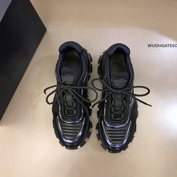 

2021ss luxury leisure shoes men low flat shoes true leather 6 colors mens shoes designer sneakers trainers size 38-45, Black