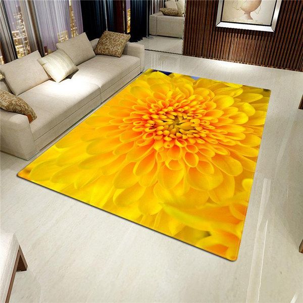 

carpets daisy 3d carpet living room bathroom rose kitchen anti-slip dirt-resistant absorbent home decor floor mat