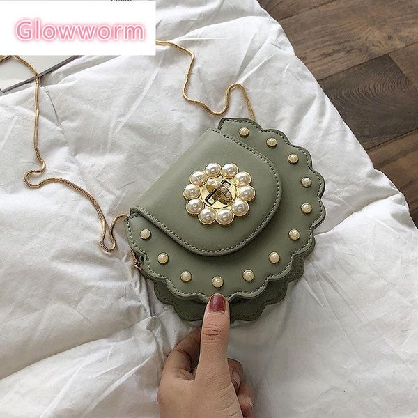 

female pearl pu leather crossbody bags for women 2021 chain shoulder messenger bag ladies hand sling luxury handbags designer