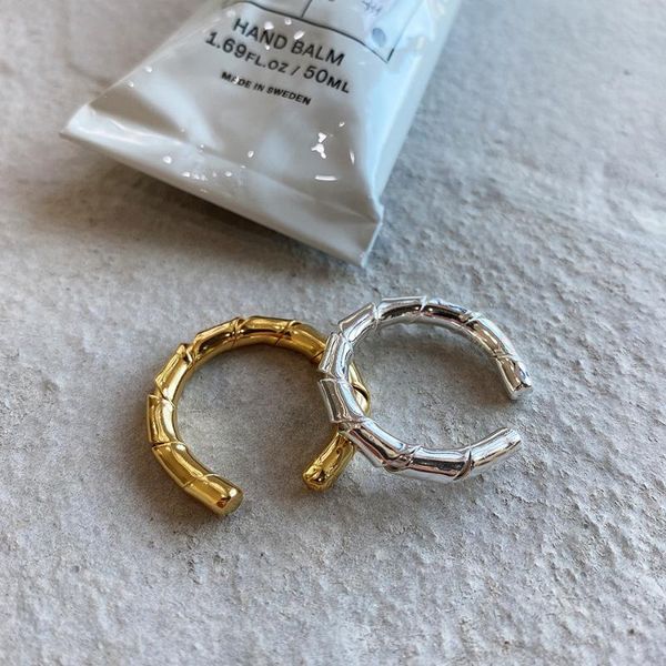 

cluster rings mlkenly double loop glossy multi-wear minimalist elegant open for women fashionable 925 sterling silver jewelry, Golden;silver