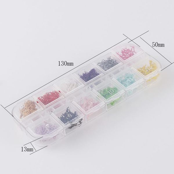 

12 colors/box dried coral flower dyeing plants for epoxy resin pendant necklace jewelry making craft diy acc jllaxt