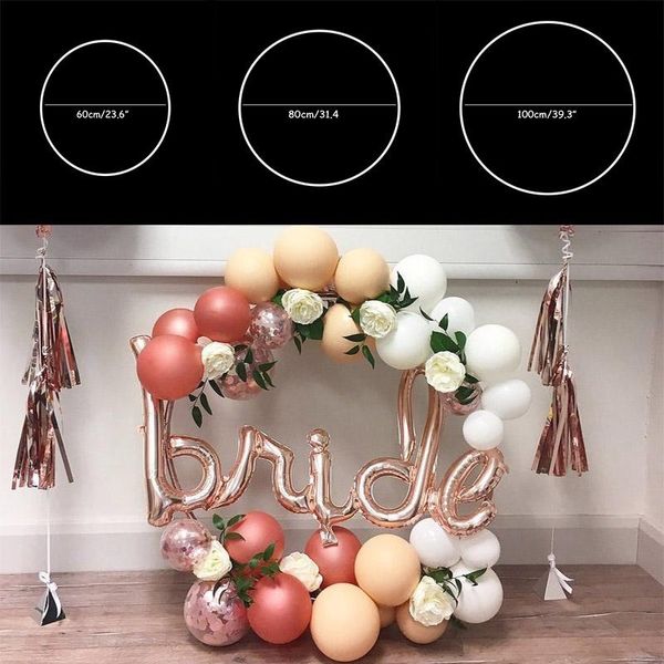 

circle wedding arch flower shelf background decoration props birthday party baby shower decorations balloon stand arch frame