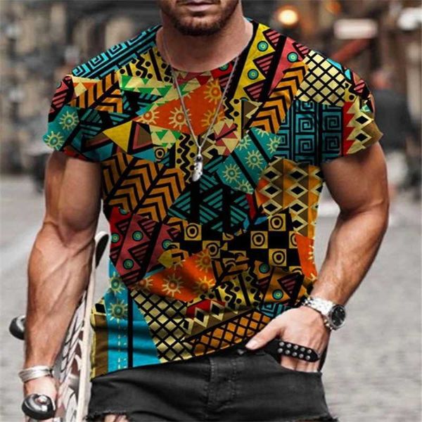 

men's t-shirts shujin retro oversized short sleeve t-shirt 2021 summer harajuku national style 3d printing o-neck graphic, White;black