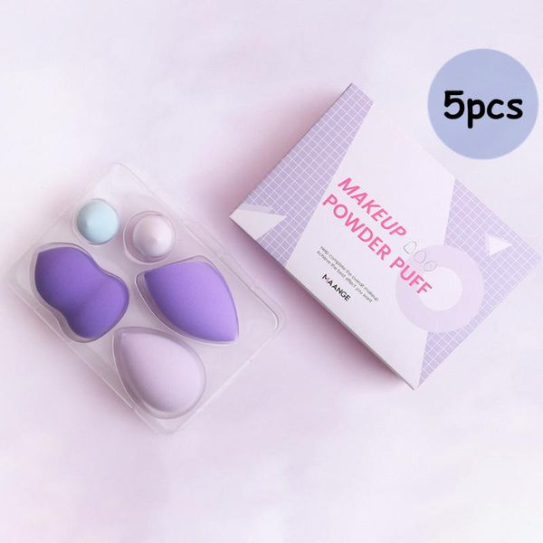 

sponges, applicators & cotton 5pcs blender sponge for makeup cosmetics puff blending set smooth hydrophilic powder foundation soft with gift
