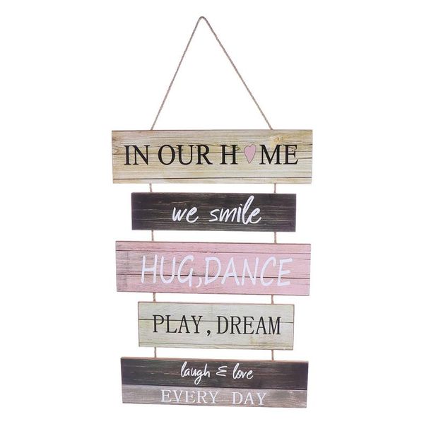 

1pc rustic style wooden wall tag hanging board hanging ornament