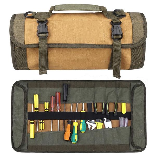 

stuff sacks 24 pockets tactical tool pouch multifunction electrician hardware hand organizer roll bag toolkit storage shoulder