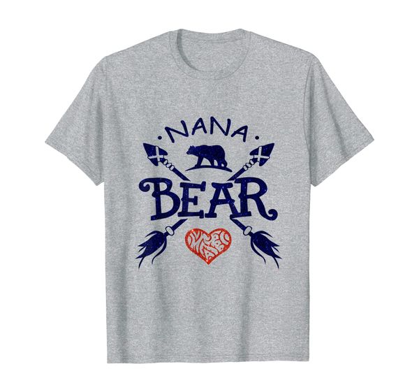 

cute nana bear gift for grandmother shirt t-shirt, White;black