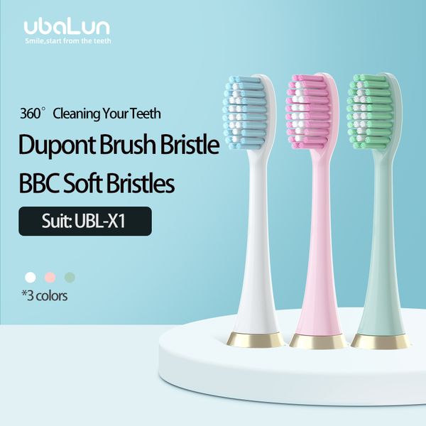 

ubalun sonic toothbrush heads 4 pieces dopunt replacement toothbrush head nozzle only suitable for ubalun ubl x1 sonic toothrush