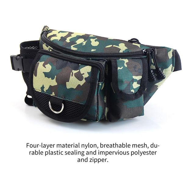 

fishing accessories portable multifunctional waterproof bag outdoor sports waist pack lures gear storage single crossbody bags