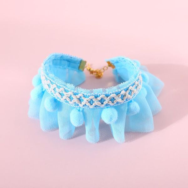 

cat collars & leads and dog po accessories chinese style necklace kitten lace princess pet adjustable collar