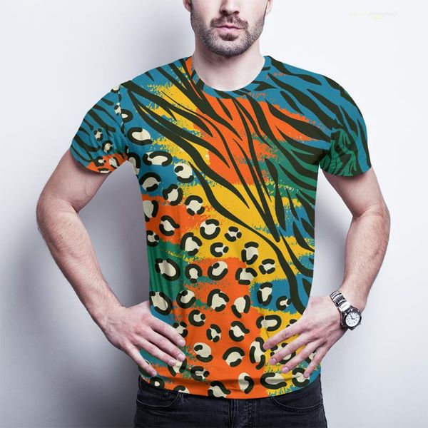 

men's t-shirts vintage abstract 3d t-shirt alphabet print short sleeve summer oversize pattern collar shirt wear, White;black