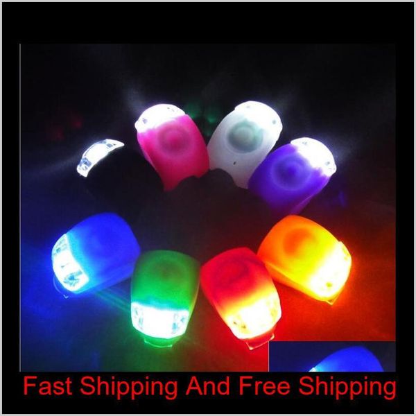 

5th cycling lamp sile bike bicycle cycling head front rear wheel led flash bicycle light lamp waterproof lights qyliqs home2006