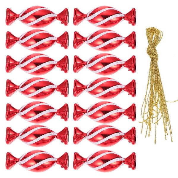 

gift wrap 30pcs christmas party red candy pendant delicate tree