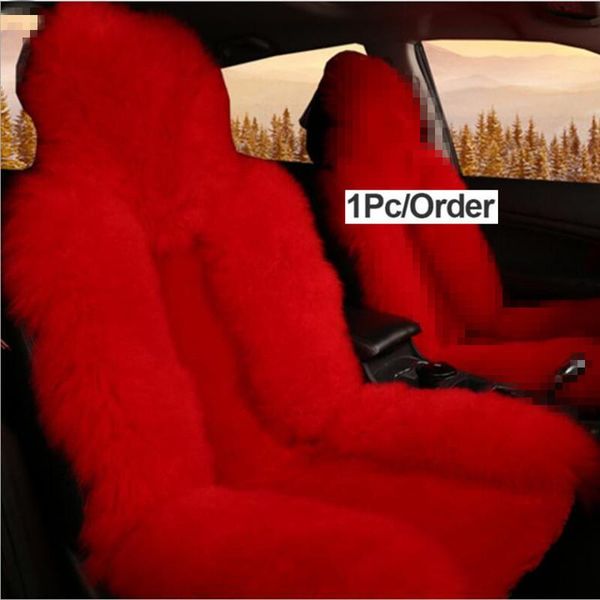 

wool car seat cover winter warm automobiles seat cushion natural australian sheepskin auto seats cover cars accessories