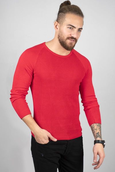 

Red Bicycle Neck Slim Knitwear Sweater 2002437 O1c2, Black