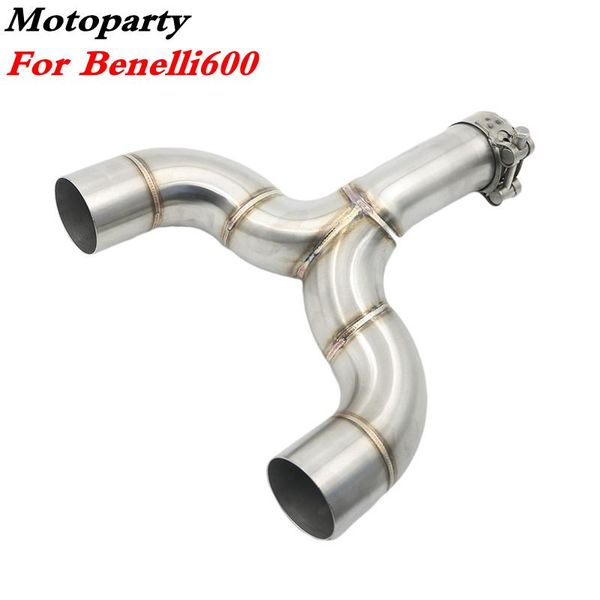 

motorcycle exhaust system muffler middle link pipe for benelli 600 escape