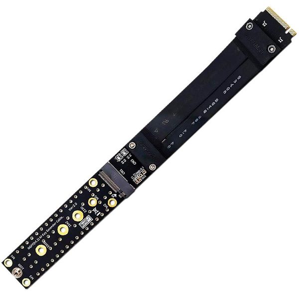 

m.2 ngff ssd extension cable m.2 key m to pci-express 3.0 x4 pcie full speed solid state drive riser card