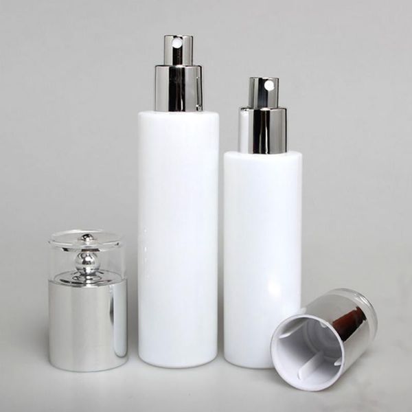 

storage bottles & jars china suppliers 1 oz glass spray bottle, 30ml lotion bottle with pump white small portable makeup perfume skincare