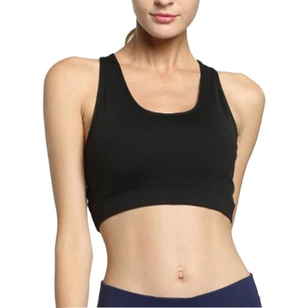 

gym clothing workout daily nylon running yoga jogging breathable outdoor indoor non wired women sports bra strong support phone pocket, White;black