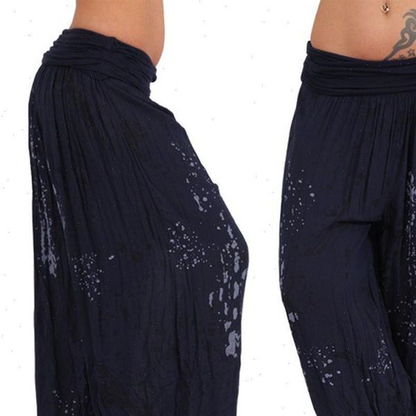 

sleeper w401 2021 new fashion women ladies printed band width loose leg pants womens casual pants ing, Black;white