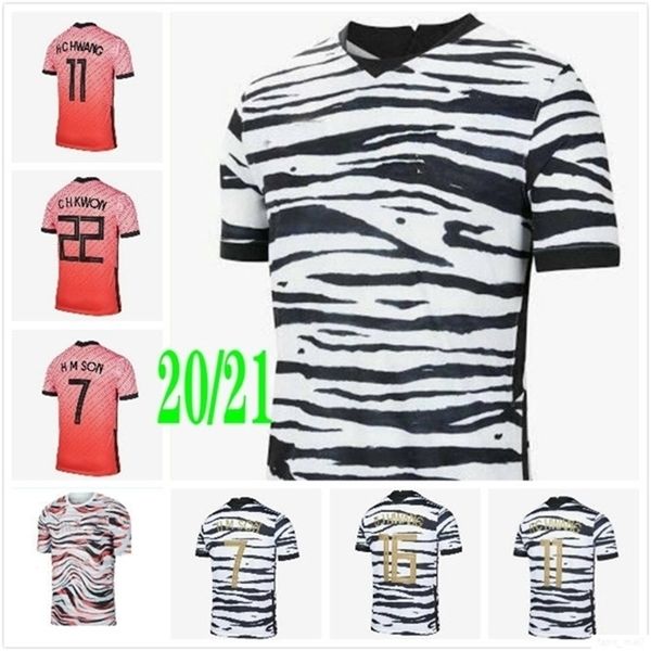 

2020 new south soccer jerseys korea son 7 son hun kwon lee kim ho son hyung kim home away 20 21 jersey football shirts, Black;yellow