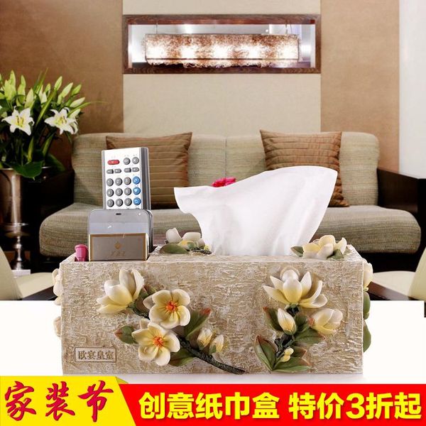 

bath accessory set [daily special] european paper towel box resin household fashion remote control