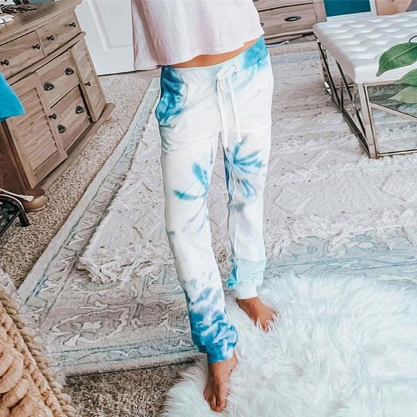 

women's pants & capris fashion tie dye print baggy women jogger sweatpants casual loose elastic high waist harem female hip hop streetw, Black;white