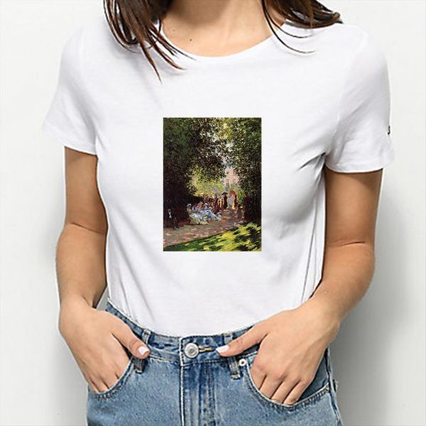 

park summer casual elegant womens t shirt short sleeve femme harajuku mori girl loose 90s relax fashion european, White