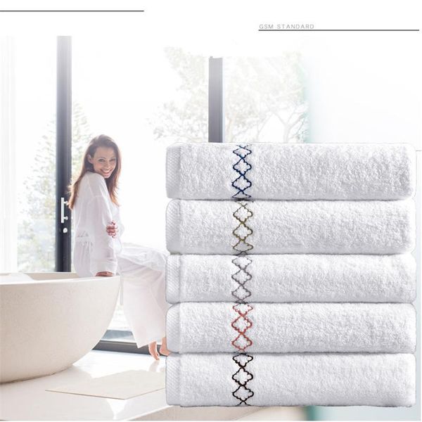 

towel el beauty club embroidered bath men and women jacquard thick towel.