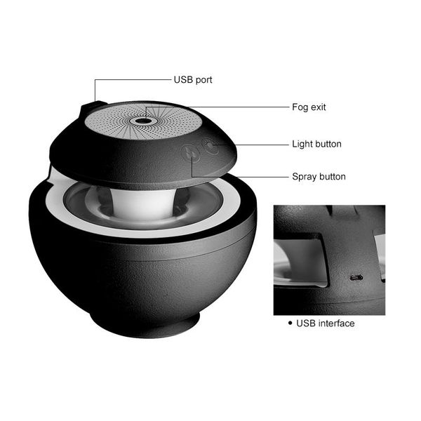 

essential oils diffusers pendulum change wizard projection humidifier three in one anti-burning dry usb mini office large capacity ultrasoni