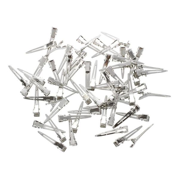 

hair accessories auau-60 pcs single prong sectioning clip alligator pinch clips for bows corker bulk craft diy long 45mm