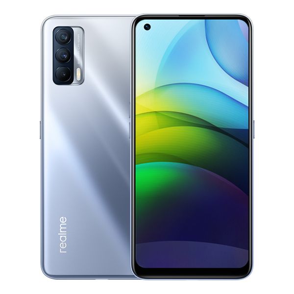 

Original Realme V15 5G Mobile Phone 8GB RAM 128GB ROM MTK 800U Android 6.4" Full Screen 4310mAh 64MP AI Face ID Fingerprint Smart Cell Phone 12, Silver