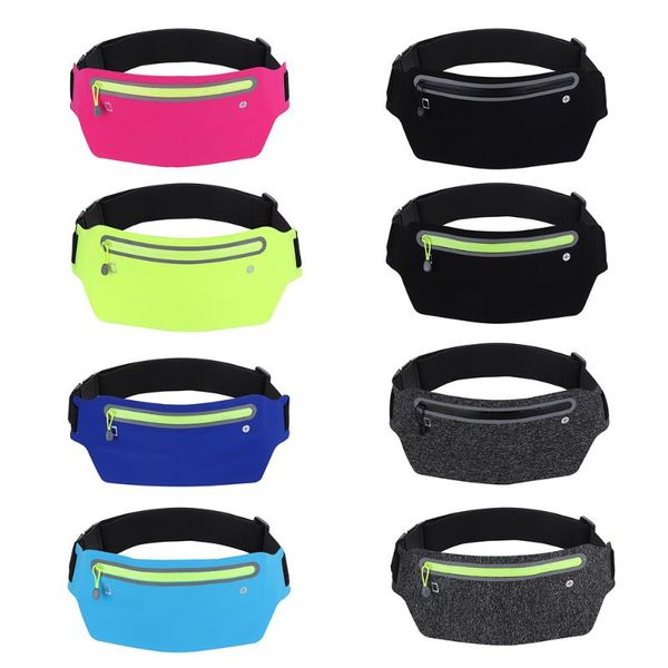 

waist bags 1pc slim running belt pouch workout fany pack gym exercise walking travel money phone holder bag jogging pocket gift