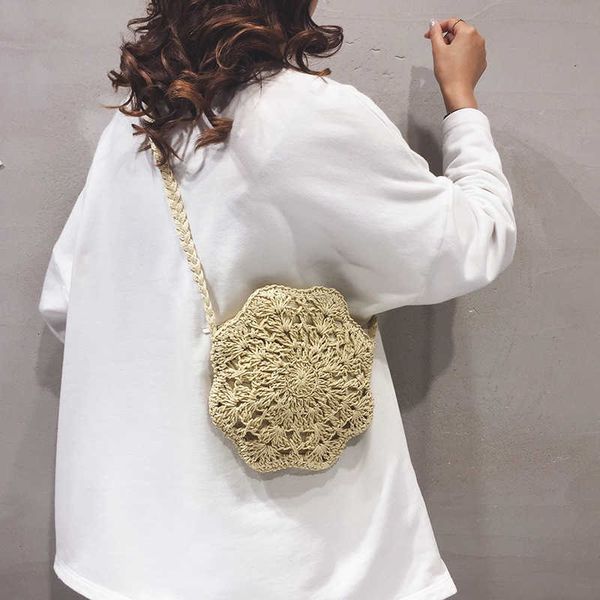 

straw women's 2021 seaside holiday woven bag