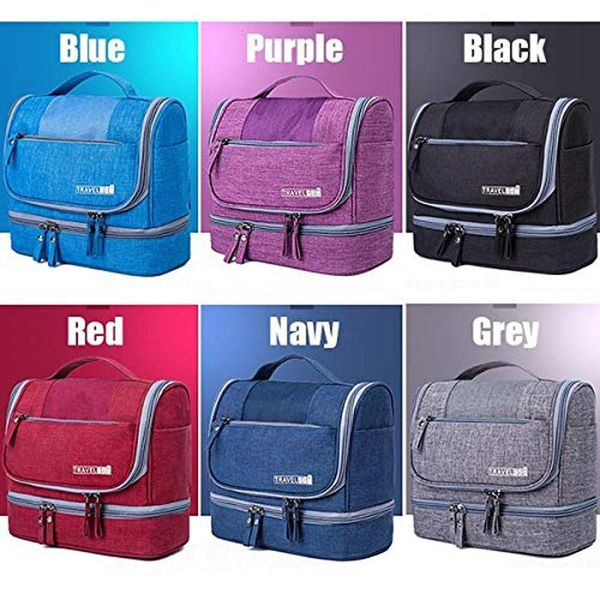 

multifunctional waterproof bathing bag hanging grooming organizer bag travel toiletry wash cosmetic